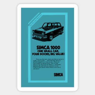 SIMCA 1000 - advert Magnet